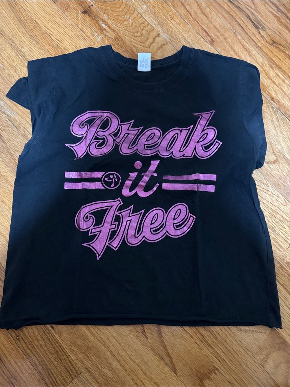 Zumba Instructor “Break It Free" Graphic Tee - Black & Pink